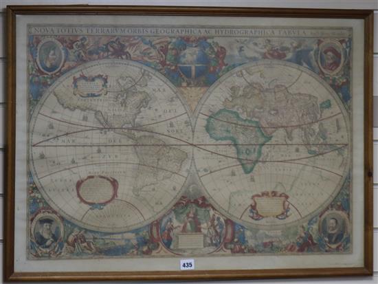 An Ariel Press map of the world 57 x 79cm